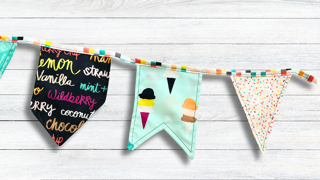 How to Make Fabric Bunting Flag Garland