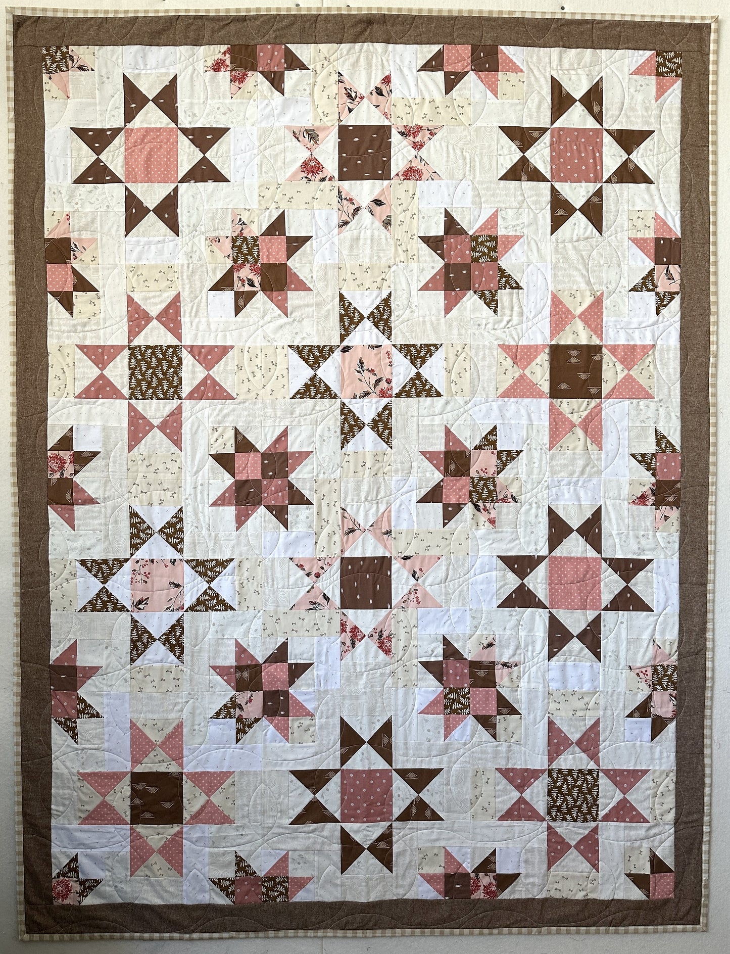 Double Cocoa Stars Quilt Pattern - FREE Pattern