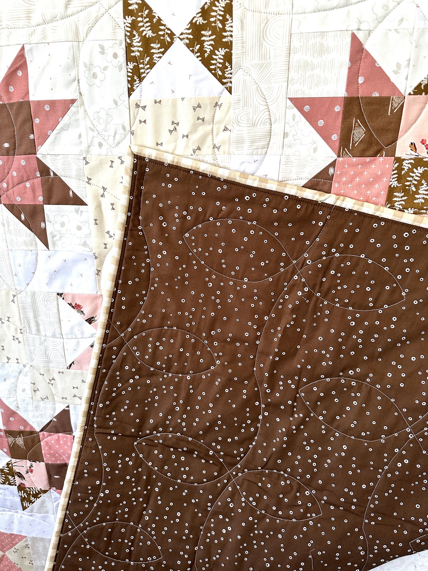 Double Cocoa Stars Quilt Pattern - FREE Pattern