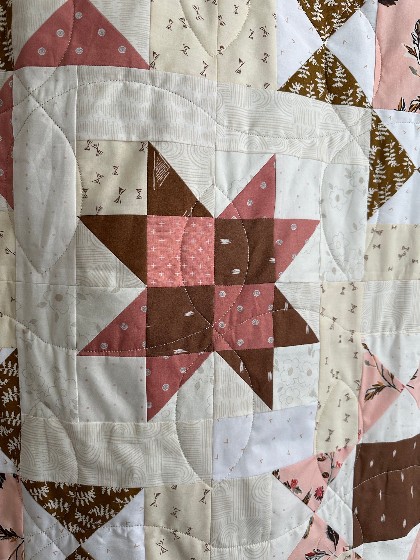 Double Cocoa Stars Quilt Pattern - FREE Pattern