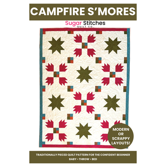 Campfire S'mores Quilt Pattern - PDF Pattern