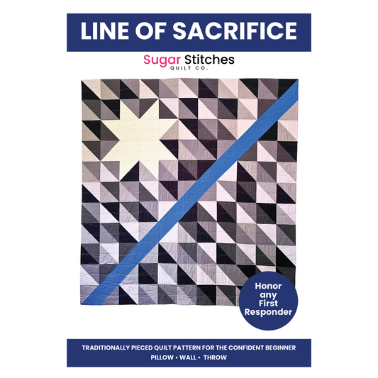 Line of Sacrifice Quilt Pattern - Paper Pattern