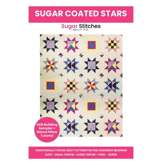 Sugar Coated Stars Quilt Pattern - PDF Pattern