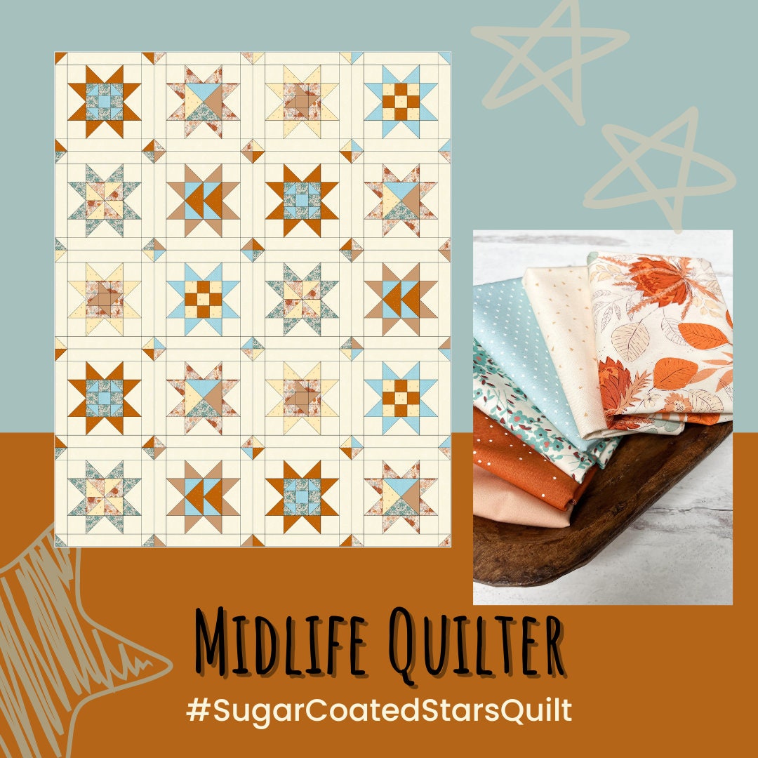 Sugar Coated Stars Quilt Pattern - PDF Pattern