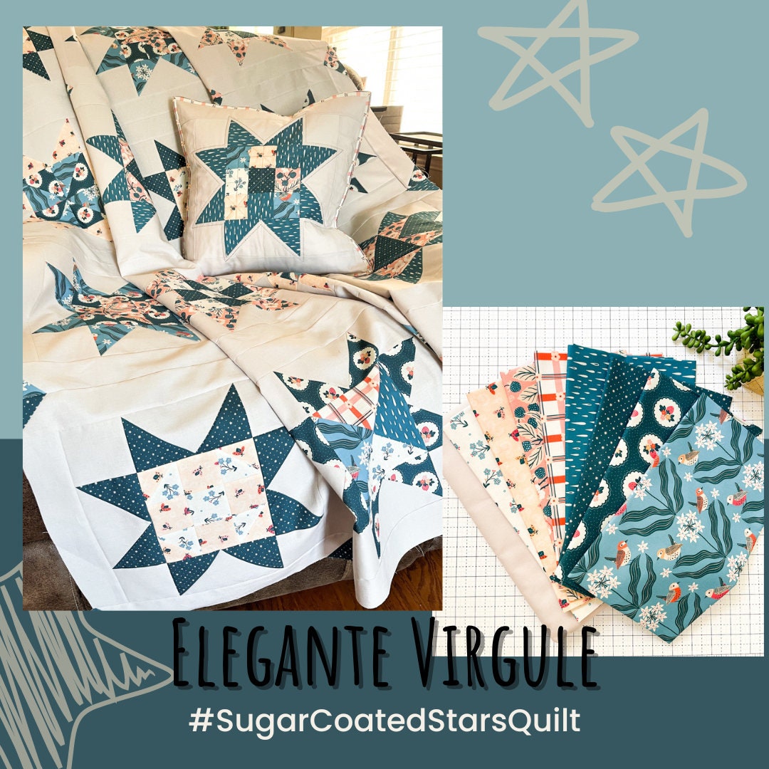 Sugar Coated Stars Quilt Pattern - PDF Pattern
