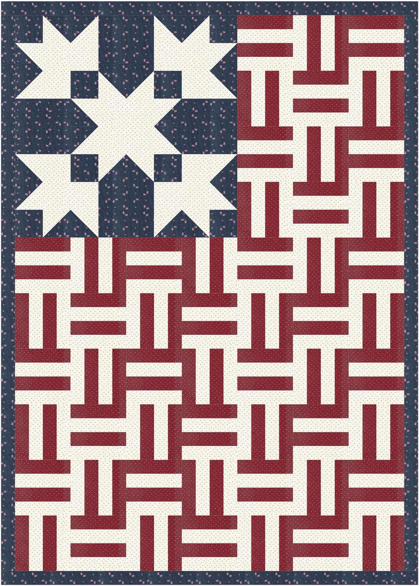 Flag of Sacrifice Quilt Pattern - PDF Pattern