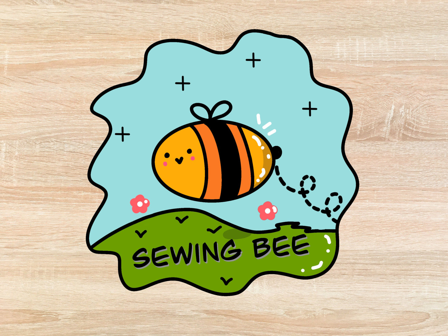 Sewing Bee - Quilt Sticker