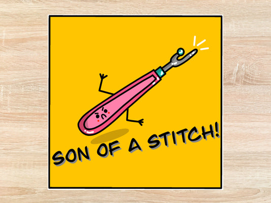 Son of a Stitch Seam Ripper - Quilt Sticker