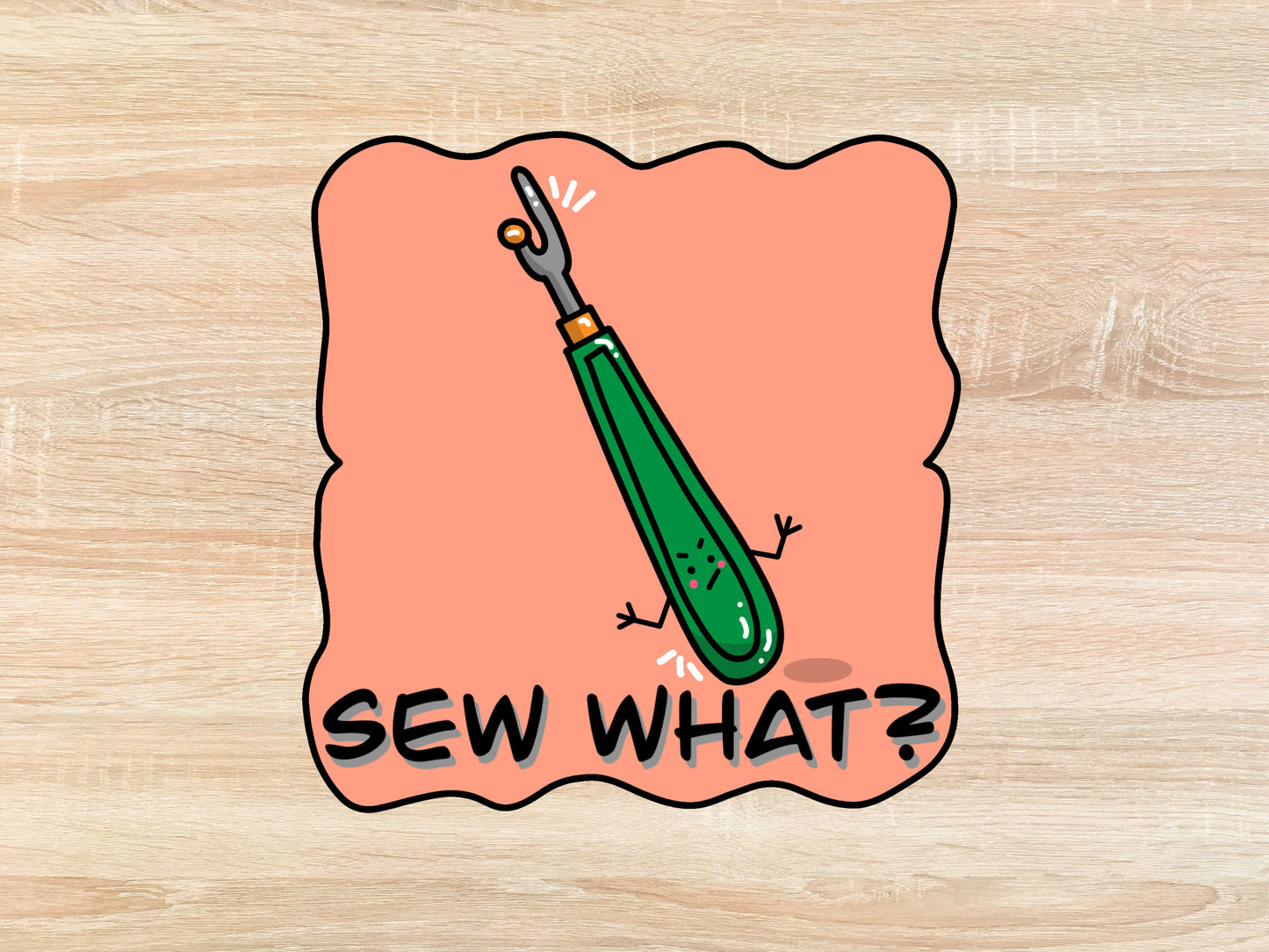 Sew What Seam Ripper - Quilt Sticker