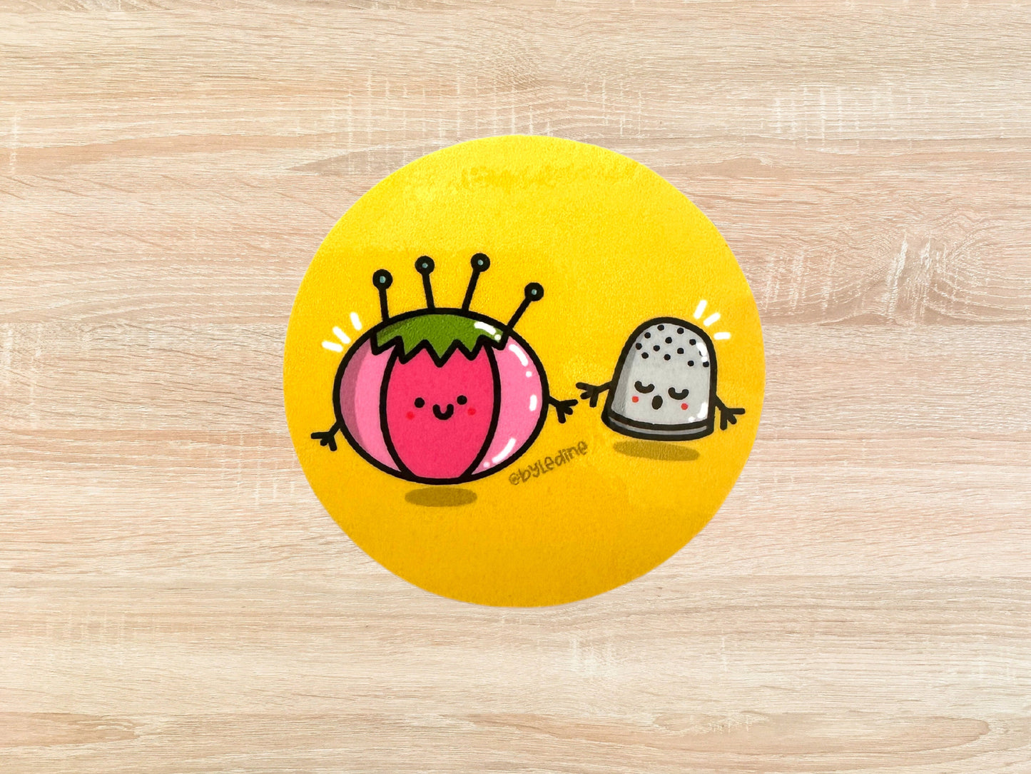 Pincushion & Thimble - Quilt Sewing Sticker